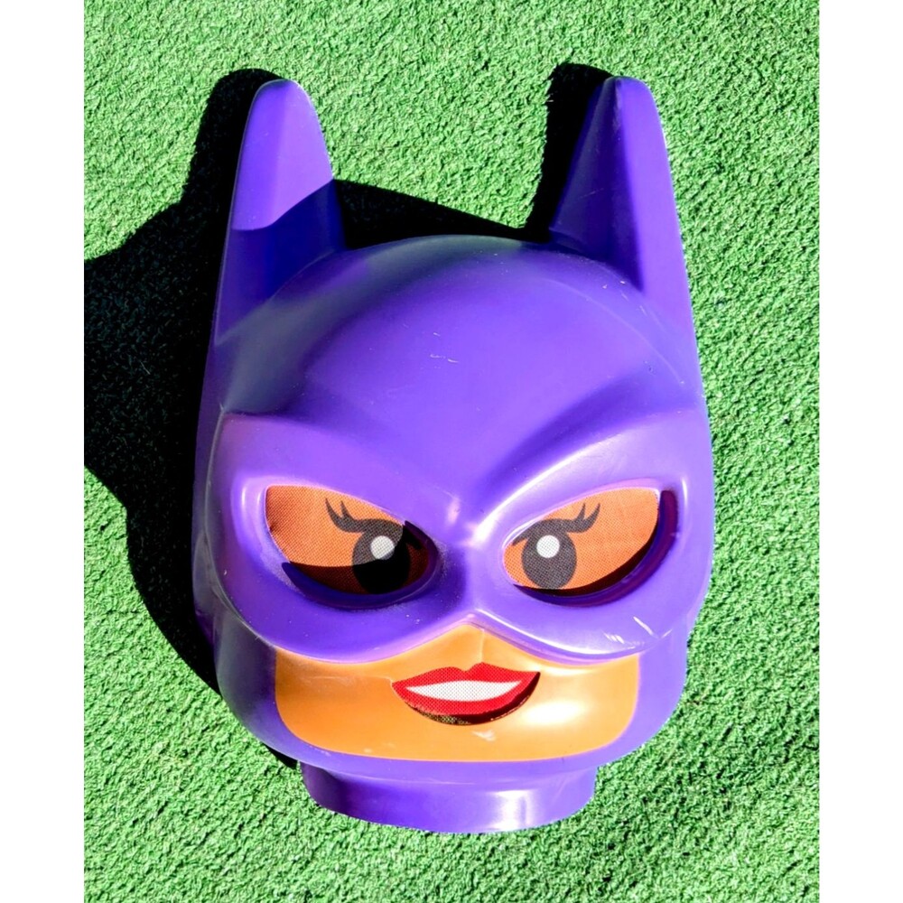 Girl's Lego Batman Movie Batgirl Halloween Costume Mask Kids Small 4-6X Cracked